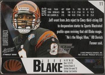 1995 Action Packed - Quick Silver #11 Jeff Blake Back