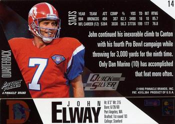 1995 Action Packed - Quick Silver #14 John Elway Back