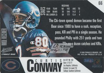 1995 Action Packed - Quick Silver #66 Curtis Conway Back