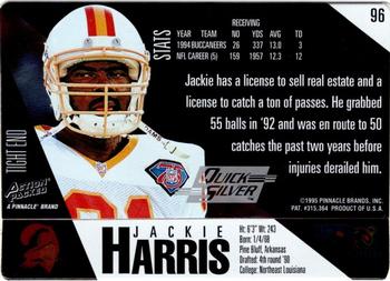 1995 Action Packed - Quick Silver #96 Jackie Harris Back