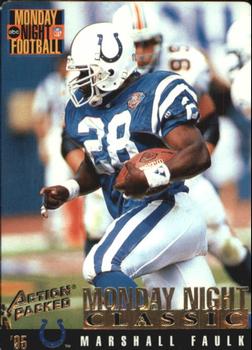 1995 Action Packed Monday Night Football #104 Marshall Faulk Front