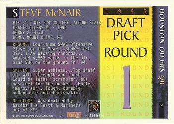 1995 Bowman - First Round Picks #3 Steve McNair Back