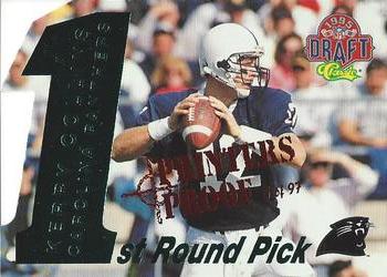 1995 Classic NFL Rookies - Die Cuts Printer's Proofs #5 Kerry Collins Front