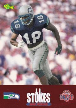 1995 Classic NFL Rookies - Draft Review #12 J.J. Stokes Front