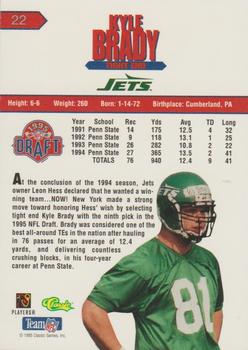 1995 Classic NFL Rookies - Draft Review #22 Kyle Brady Back