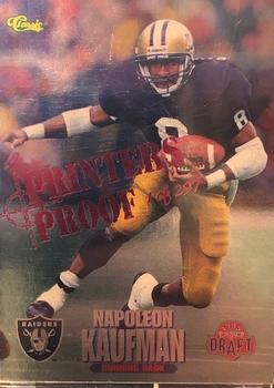1995 Classic NFL Rookies - Printer's Proofs Silver #18 Napoleon Kaufman Front