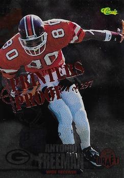 1995 Classic NFL Rookies - Printer's Proofs Silver #71 Antonio Freeman Front