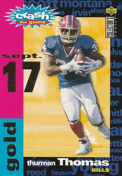 1995 Collector's Choice - You Crash the Game Gold #C13 Thurman Thomas Front