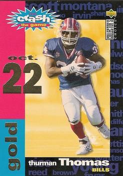 1995 Collector's Choice - You Crash the Game Gold #C13 Thurman Thomas Front