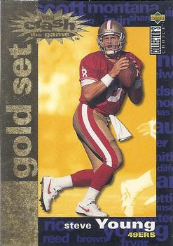 1995 Collector's Choice - You Crash the Game Gold Set Exchange #C5 Steve Young Front