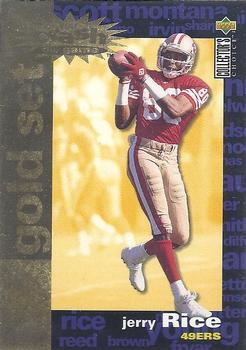 1995 Collector's Choice - You Crash the Game Gold Set Exchange #C22 Jerry Rice Front