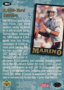 1995 Collector's Choice - Marino Chronicles #DM6 Dan Marino Back
