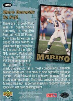 1995 Collector's Choice - Marino Chronicles #DM10 Dan Marino Back