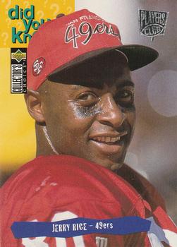 1995 Collector's Choice - Player's Club #36 Jerry Rice Front