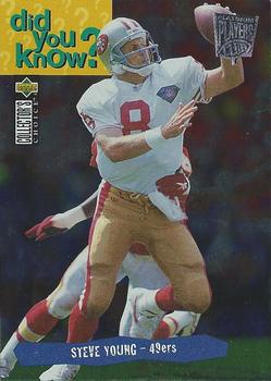 1995 Collector's Choice - Platinum Player's Club #43 Steve Young Front
