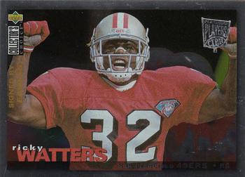 1995 Collector's Choice - Platinum Player's Club #190 Ricky Watters Front