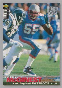 1995 Collector's Choice - Platinum Player's Club #222 Willie McGinest Front