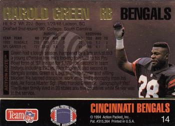 1994 Action Packed #14 Harold Green Back