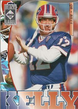 1995 Collector's Edge - Black Label Silver Die Cuts #19 Jim Kelly Front