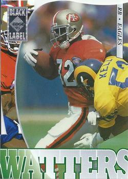1995 Collector's Edge - Black Label Silver Die Cuts #158 Ricky Watters Front