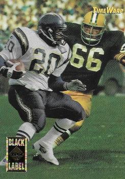 1995 Collector's Edge - TimeWarp Black Label #3 Natrone Means / Ray Nitschke Front