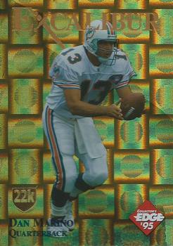 1995 Collector's Edge Excalibur - 22K Gold Shield Gold Prisms #9ST Dan Marino Front