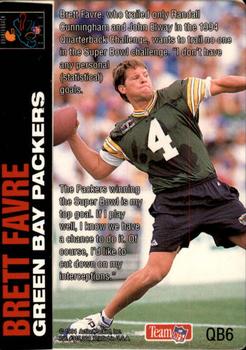 1994 Action Packed - Quarterback Club #QB6 Brett Favre Back