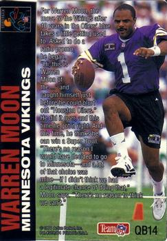 1994 Action Packed - Quarterback Club #QB14 Warren Moon Back