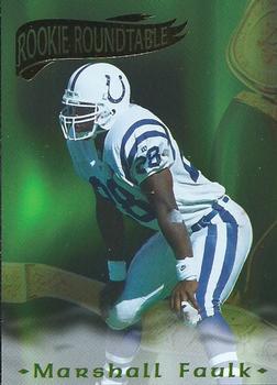 1995 Collector's Edge Excalibur - Rookie Roundtable Redemption Gold #23 Marshall Faulk Front