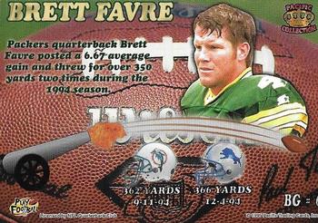 1995 Pacific Triple Folder - Big Guns #BG=6 Brett Favre Back
