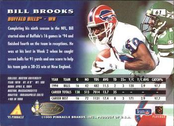 1995 Pinnacle - Artist's Proofs #61 Bill Brooks Back