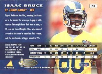 1995 Pinnacle - Trophy Collection #79 Isaac Bruce Back