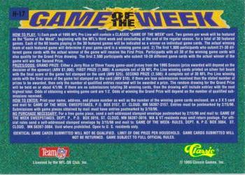 1995 Pro Line - Game of the Week Home #H-17 Thurman Thomas / Irving Fryar Back