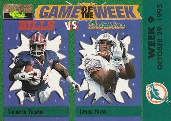 1995 Pro Line - Game of the Week Home #H-17 Thurman Thomas / Irving Fryar Front