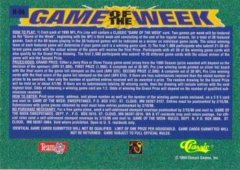 1995 Pro Line - Game of the Week Prizes #H-06 Natrone Means / Bam Morris Back