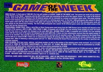 1995 Pro Line - Game of the Week Visitor #V-06 Natrone Means / Bam Morris Back