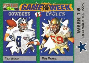 1995 Pro Line - Game of the Week Visitor #V-26 Troy Aikman / Mike Mamula Front