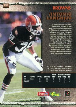 1995 Pro Line - St. Louis National Sports Collectors Convention Silver #263 Antonio Langham Back