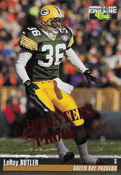 1995 Pro Line - Printer's Proofs #130 LeRoy Butler Front