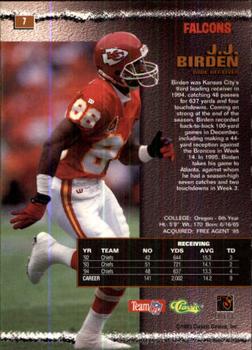 1995 Pro Line - Silver #7 J.J. Birden Back