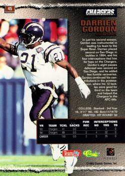 1995 Pro Line - Silver #45 Darrien Gordon Back