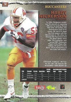 1995 Pro Line - Silver #50 Hardy Nickerson Back