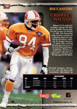 1995 Pro Line - Silver #182 Charles Wilson Back
