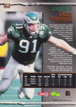 1995 Pro Line - Silver #185 Andy Harmon Back
