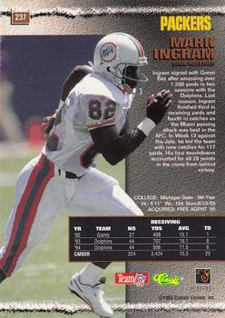 1995 Pro Line - Silver #237 Mark Ingram Back
