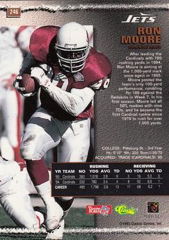 1995 Pro Line - Silver #246 Ron Moore Back