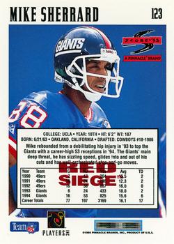 1995 Score - Red Siege #123 Mike Sherrard Back