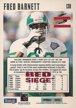 1995 Score - Red Siege #138 Fred Barnett Back