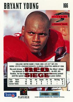 1995 Score - Red Siege #166 Bryant Young Back