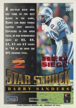 1995 Score - Red Siege #208 Barry Sanders Back